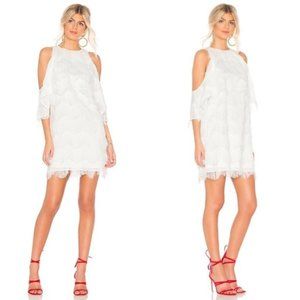 Elliatt Bass Dress White Fringe
